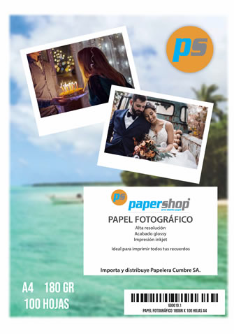 PAP FOTOG. GLOSS PS 21X29,7 180GR X100H